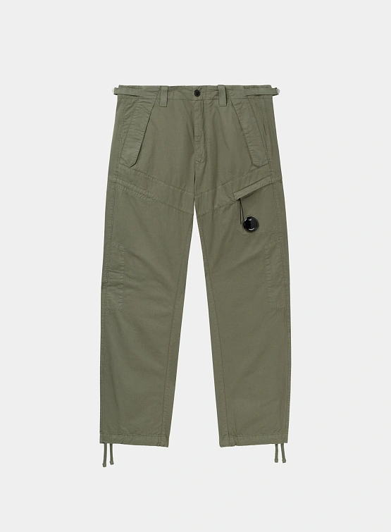 Брюки C.P. Company Cotton Gabardine Regular Cargo Thyme