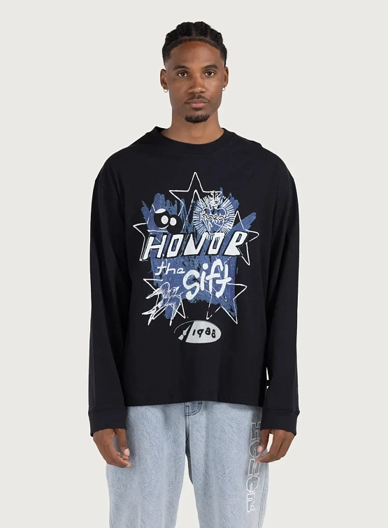 Лонгслив HONOR THE GIFT Pop Art Black