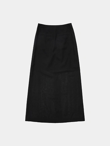 Женская юбка AMOMENTO Sheer Maxi Long Skirt Black