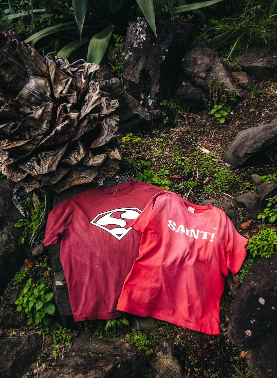 Футболка SAINT MXXXXXX SS Tee Burgundy