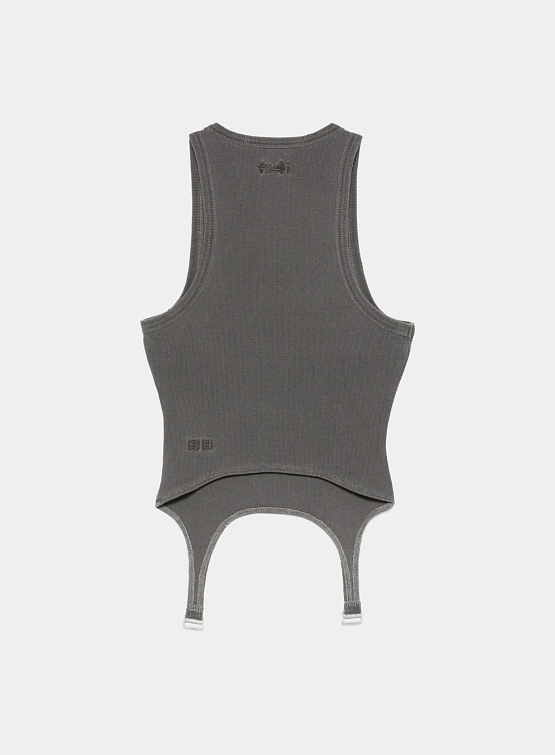 Женская майка Ksubi Origin Tank Garter Charcoal