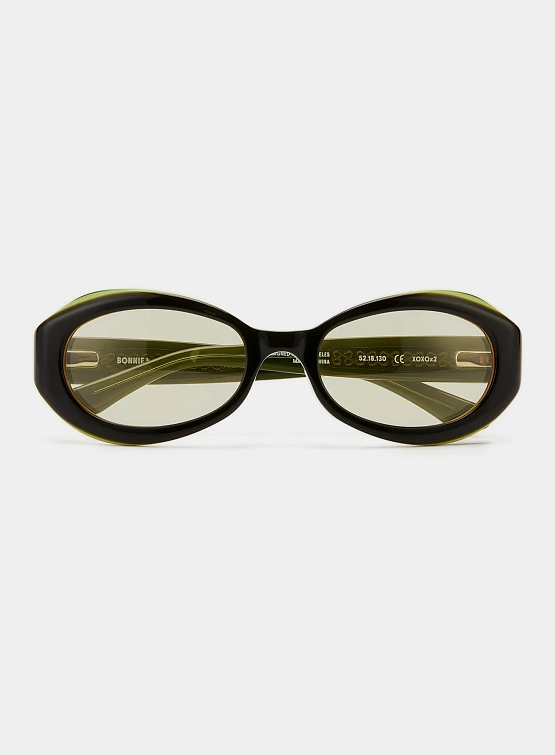 Очки Bonnie Clyde XOXOx2 Dark Green & Yellow Tint