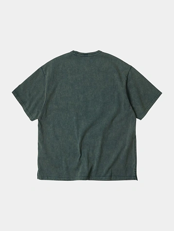 Футболка FrizmWORKS OG Vintage Dyeing Half Dark Green