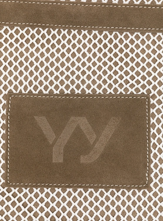 Тоут OPEN YY Mesh Crossbody Brown