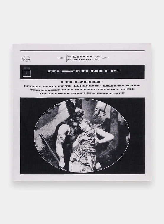 Шарф RICK OWENS DRKSHDW Woven Pashmina Milk/Black