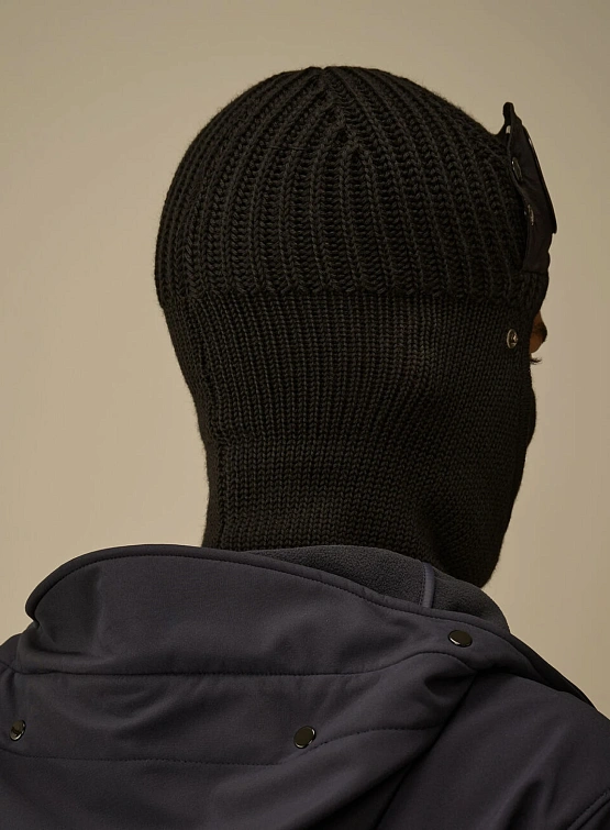 Балаклава C.P. Company Extrafine Merino Wool Goggle Black