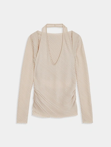 Женский топ OPEN YY Pleats Convertible Cream