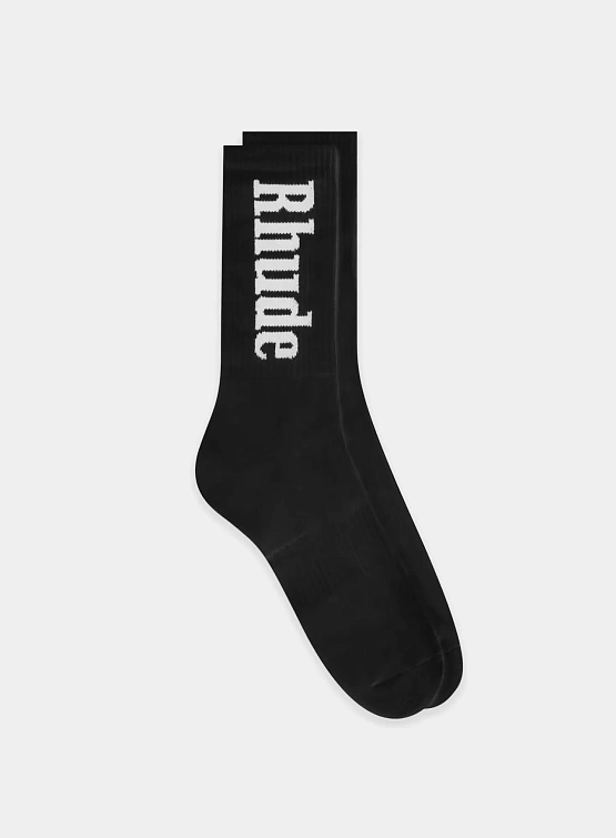 Носки RHUDE Vertical Logo Black/White