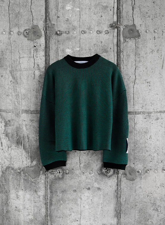 Свитер Jungles Jungles Two Tone Knit Green/Black