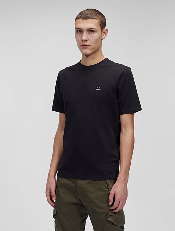 Футболка C.P. Company 30/1 Jersey Small Logo Black