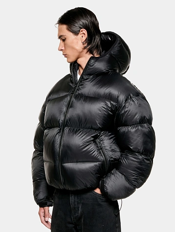 Пуховик MKI MIYUKI ZOKU Translucent Hooded Bubble Black