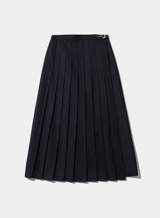 Женская юбка LE17SEPTEMBRE Pleated Wrap Navy
