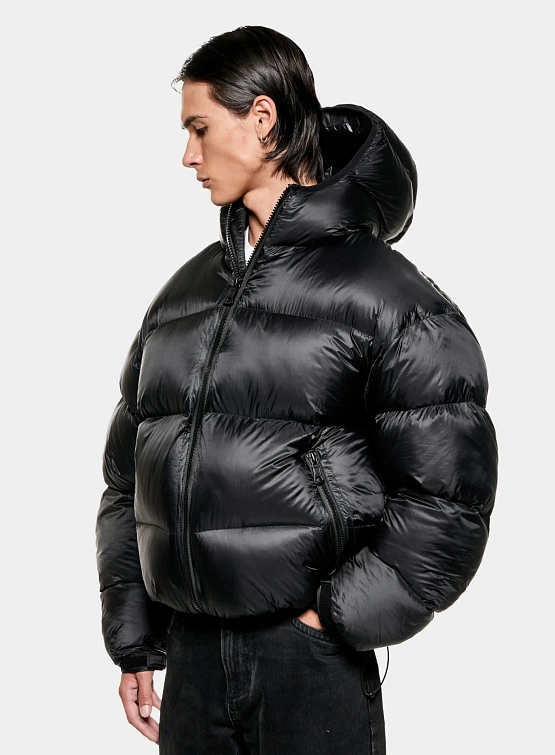 Пуховик MKI MIYUKI ZOKU Translucent Hooded Bubble Black
