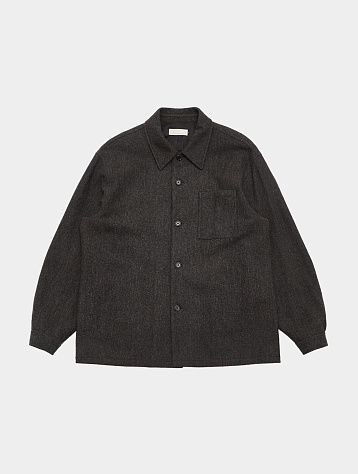 Овершот AMOMENTO Wool Shirts Dark Brown