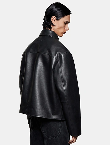 Кожаная куртка MKI MIYUKI ZOKU Cropped Leather Rider Black