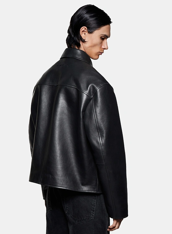 Кожаная куртка MKI MIYUKI ZOKU Cropped Leather Rider Black