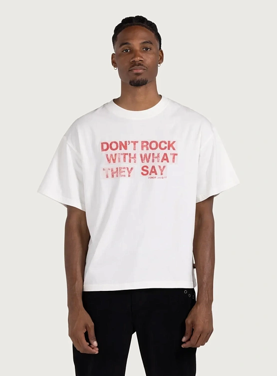 Футболка HONOR THE GIFT What They Say White