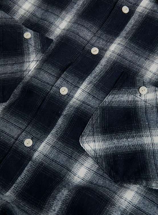 Овершот ANGLAN Ombre Check Pocket Big Shirt