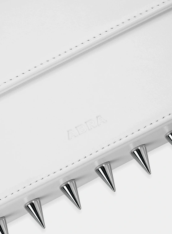 Женская сумка ABRA Spike Baguette White