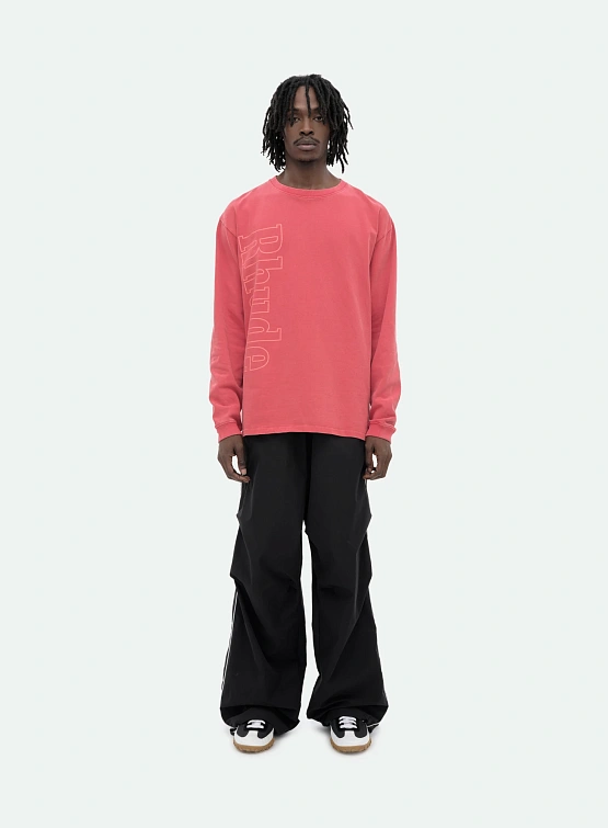 Лонгслив RHUDE Logo Ls Vtg Red