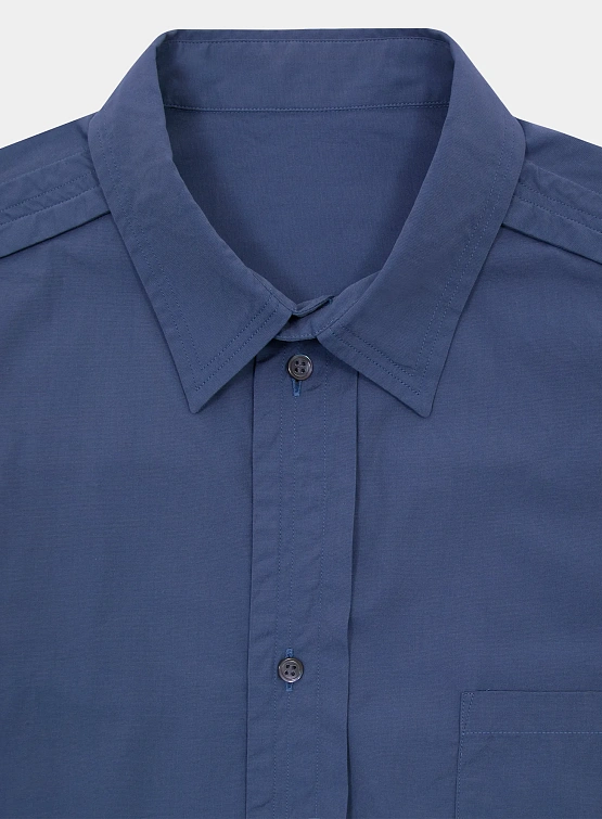 Рубашка UNDERCOVER Chambray Front Patch Gray Blue