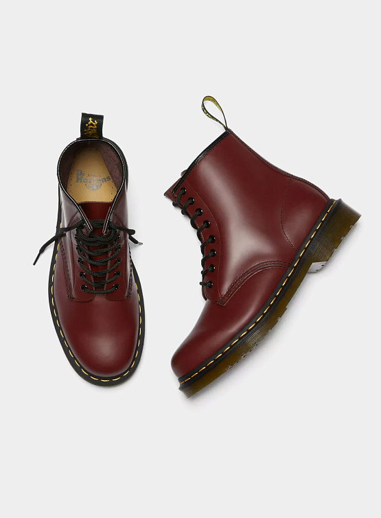 Ботинки Dr. Martens 1460 Smooth Leather Lace Up Cherry Red