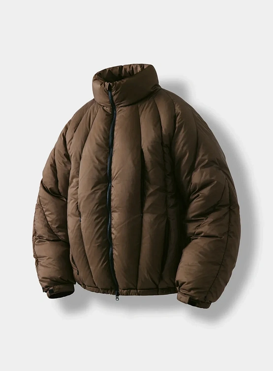 Пуховик ANGLAN Iconic Balloon Incision Down Brown