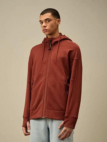 Зип-худи C.P. Company Diagonal Raised Fleece Goggle Sable