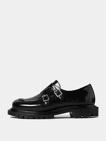 Лоферы JUUN.J Vibram Sole Loafers with Buckle Black