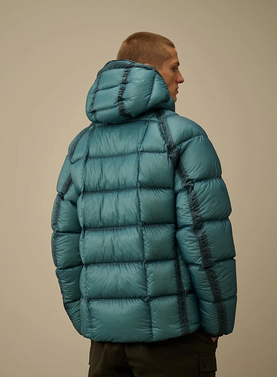 Пуховик C.P. Company D.D. Shell Hooded Aegean Blue