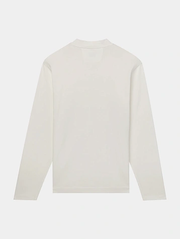 Лонгслив C.P. Company 1020 Jersey Logo Gauze White