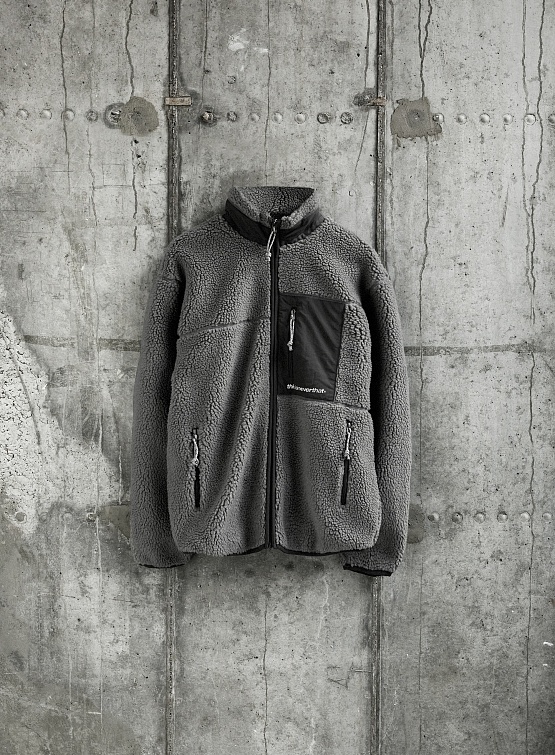 Флисовая куртка thisisneverthat SP Sherpa Fleece Jacket Charcoal