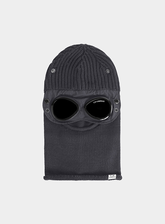 Балаклава C.P. Company Extra Fine Merino Wool Goggle Forged Iron