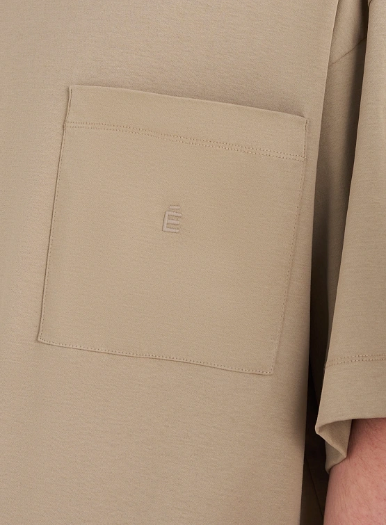 Футболка Études Oversized Pocket É Beige