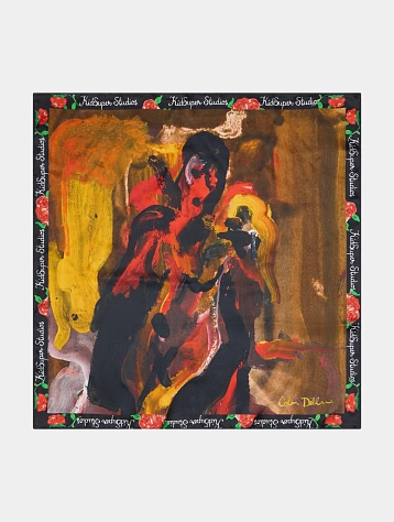 Платок KidSuper Women Figure Oil Painting Silk Multi