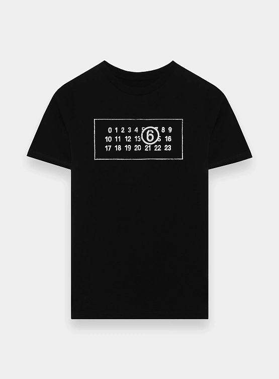 Женская футболка MM6 Maison Margiela Numeric T-Shirt Black