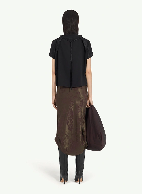 Женский топ MM6 Maison Margiela Jacquard Black