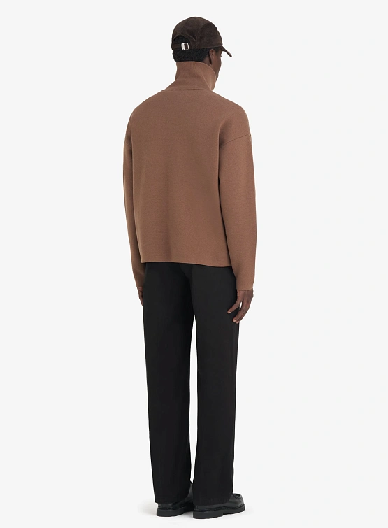 Халф-зип Études Milano Brown