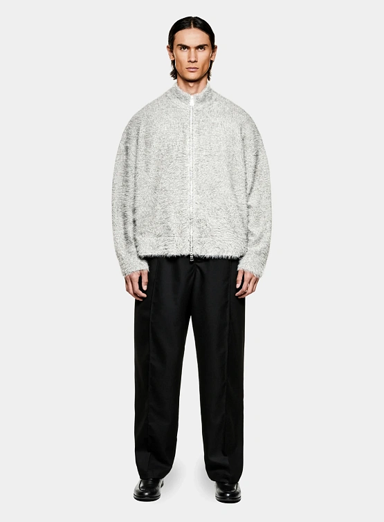 Кардиган MKI MIYUKI ZOKU Faux Alpaca Knit Track Melange Grey