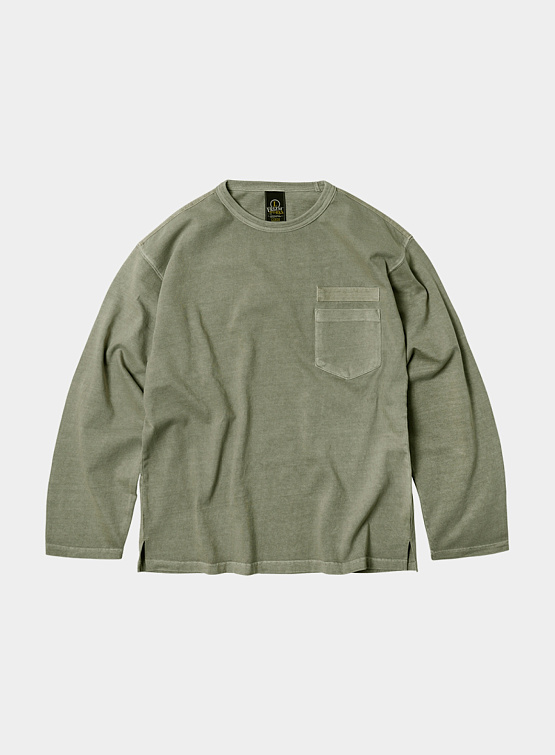 Лонгслив FrizmWORKS Pigment Dyeing Mil Tee Sand Beige