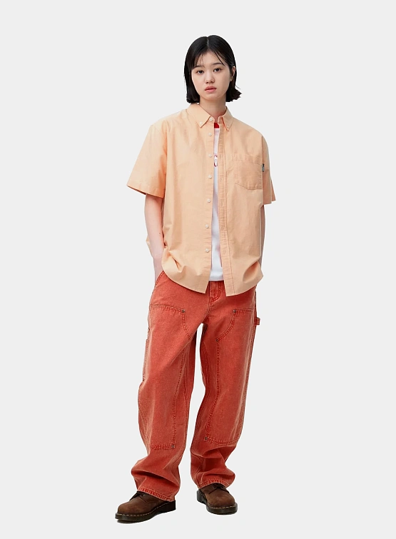 Рубашка thisisneverthat Oxford S/S Shirt Apricot