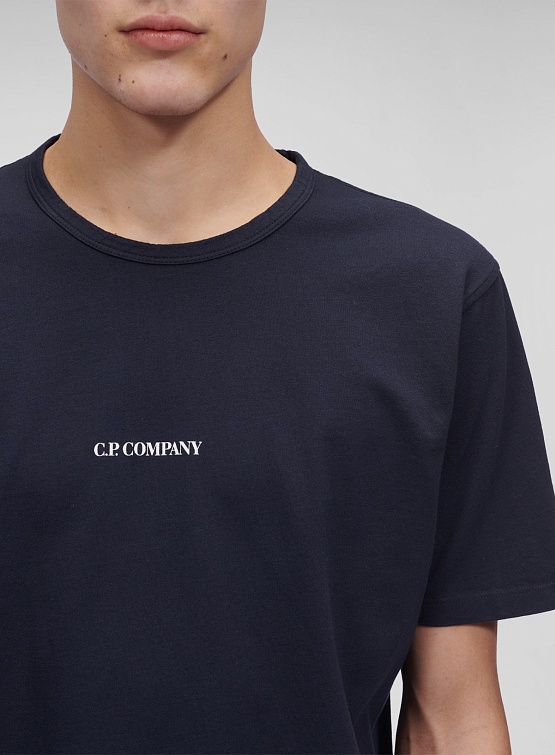 Футболка C.P. Company 24/1 Jersey Relaxed Fit Navy
