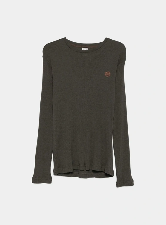 Лонгслив RANRA Rift Rib Black Coffee