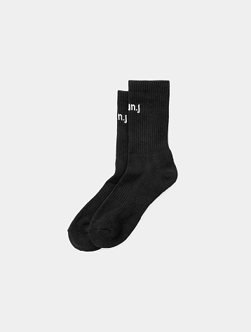 Носки Juun.J Logo Crew Socks Black