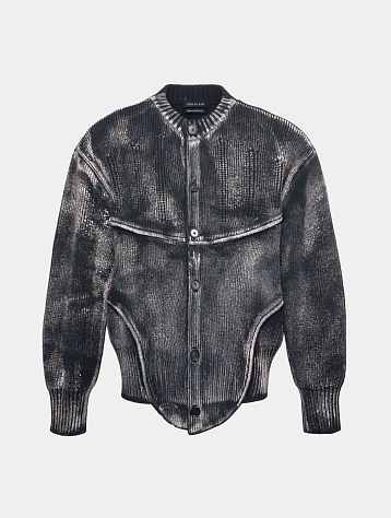 Кардиган JUNTAE KIM Painted Corset Knit Black