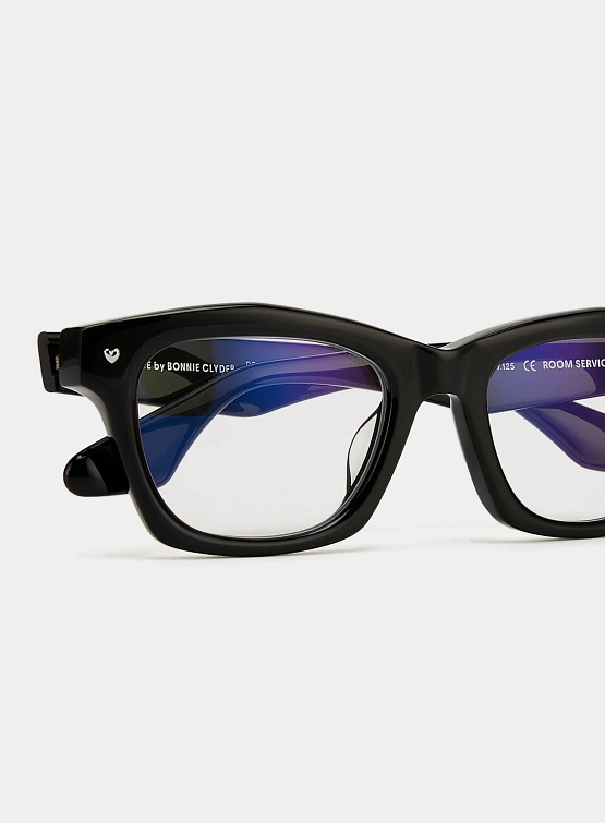 Очки Bonnie Clyde Room Service Black & Clear Lens
