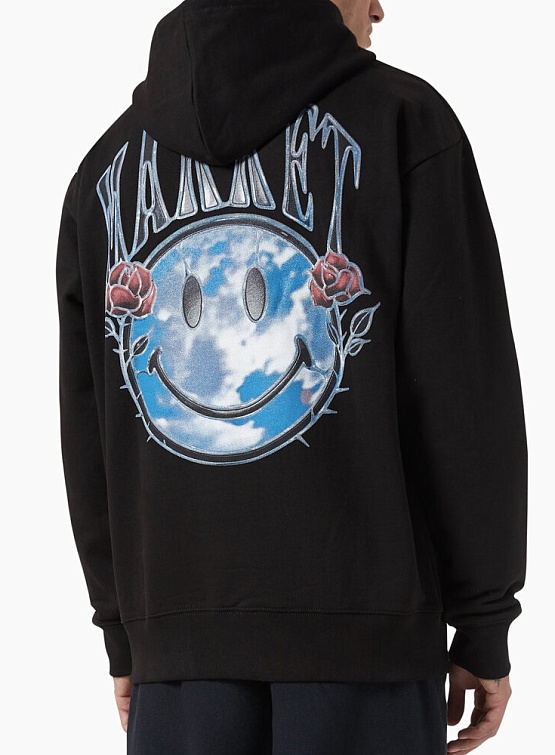 Худи MARKET Smiley Reflect Black