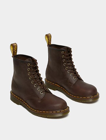 Женские ботинки Dr. Martens 1460 Crazy Horse Leather Lace Up Brown