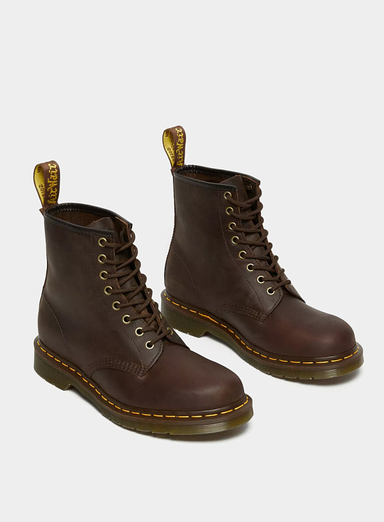 Женские ботинки Dr. Martens 1460 Crazy Horse Leather Lace Up Brown