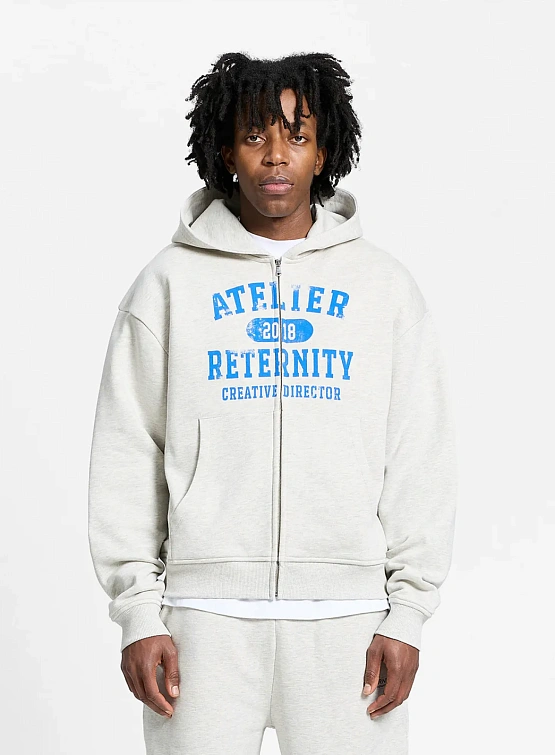 Зип-худи RETERNITY Atelier Emblem Melange Grey